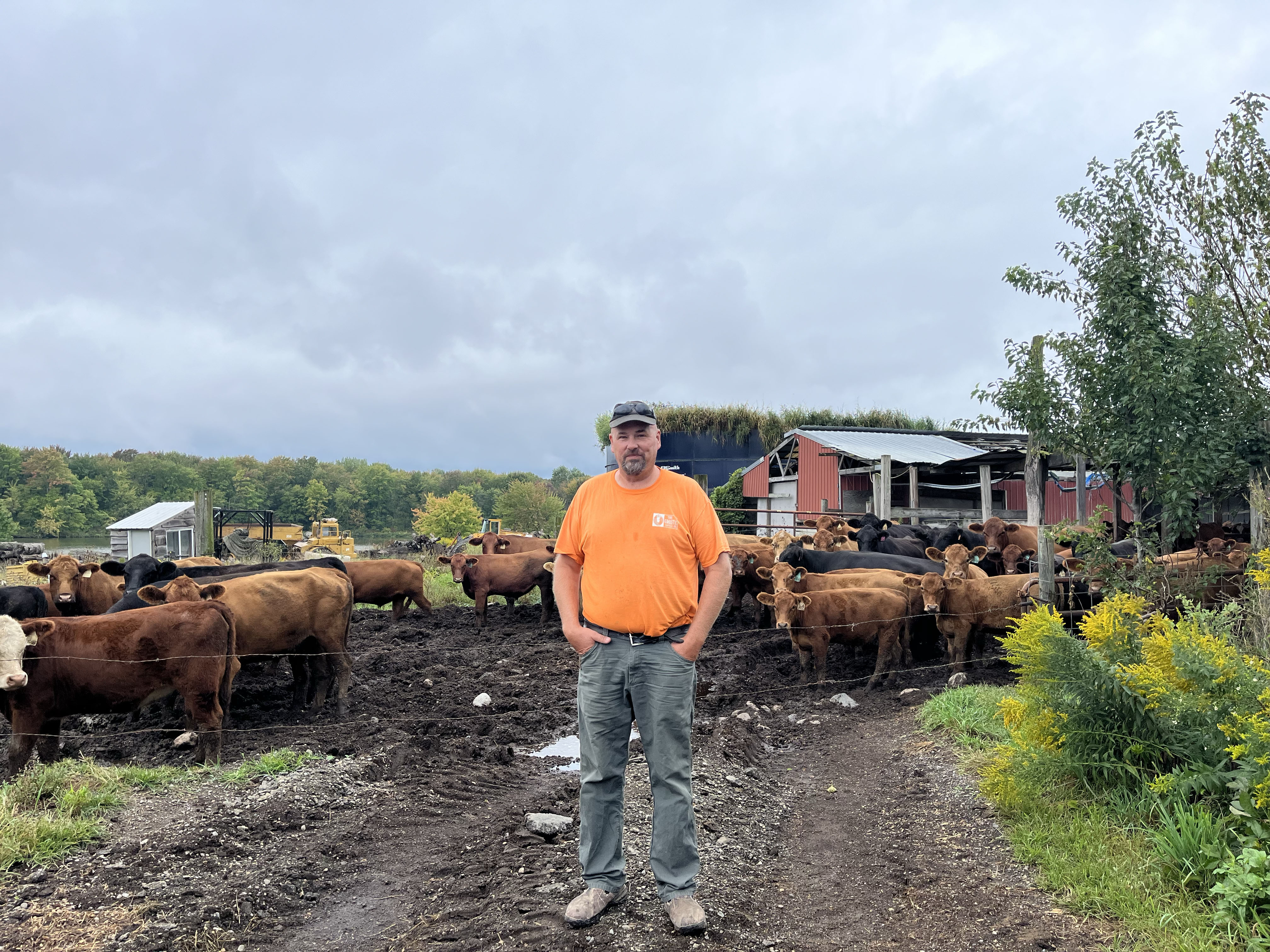 Jason Grothic on his farm