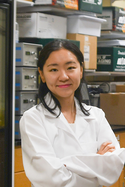 woman in a lab coat