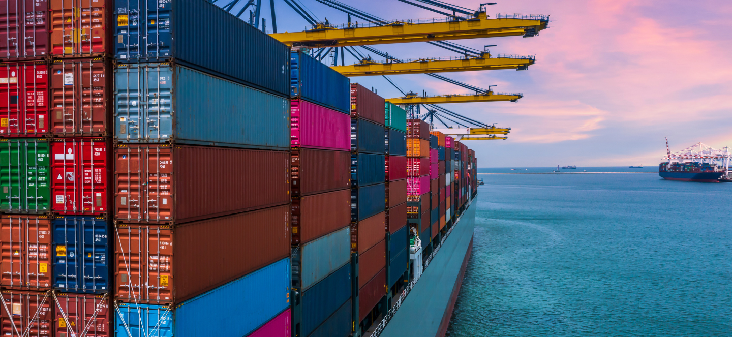 Cargo containers.
