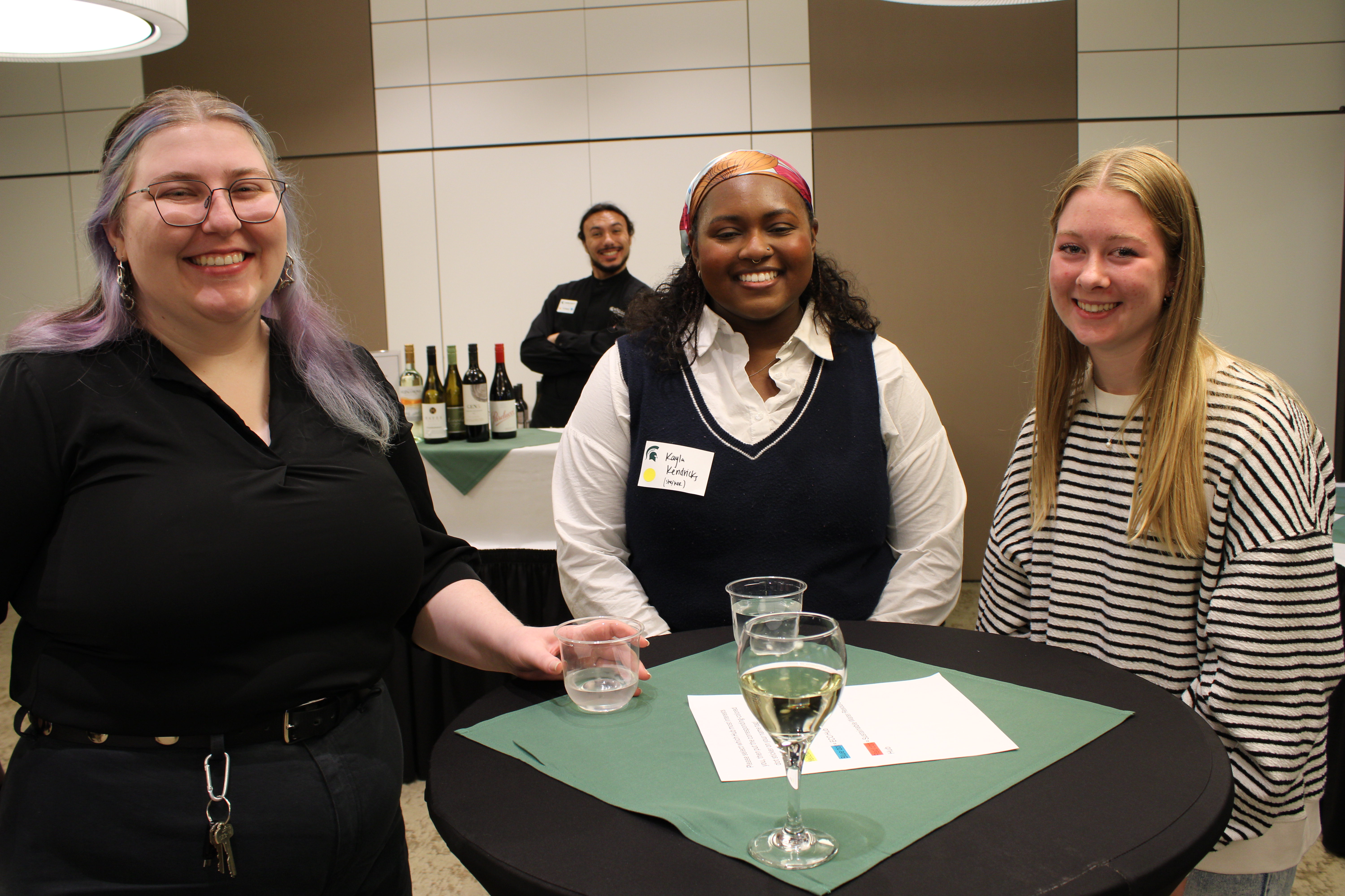 Students pose for photo at ECP event.