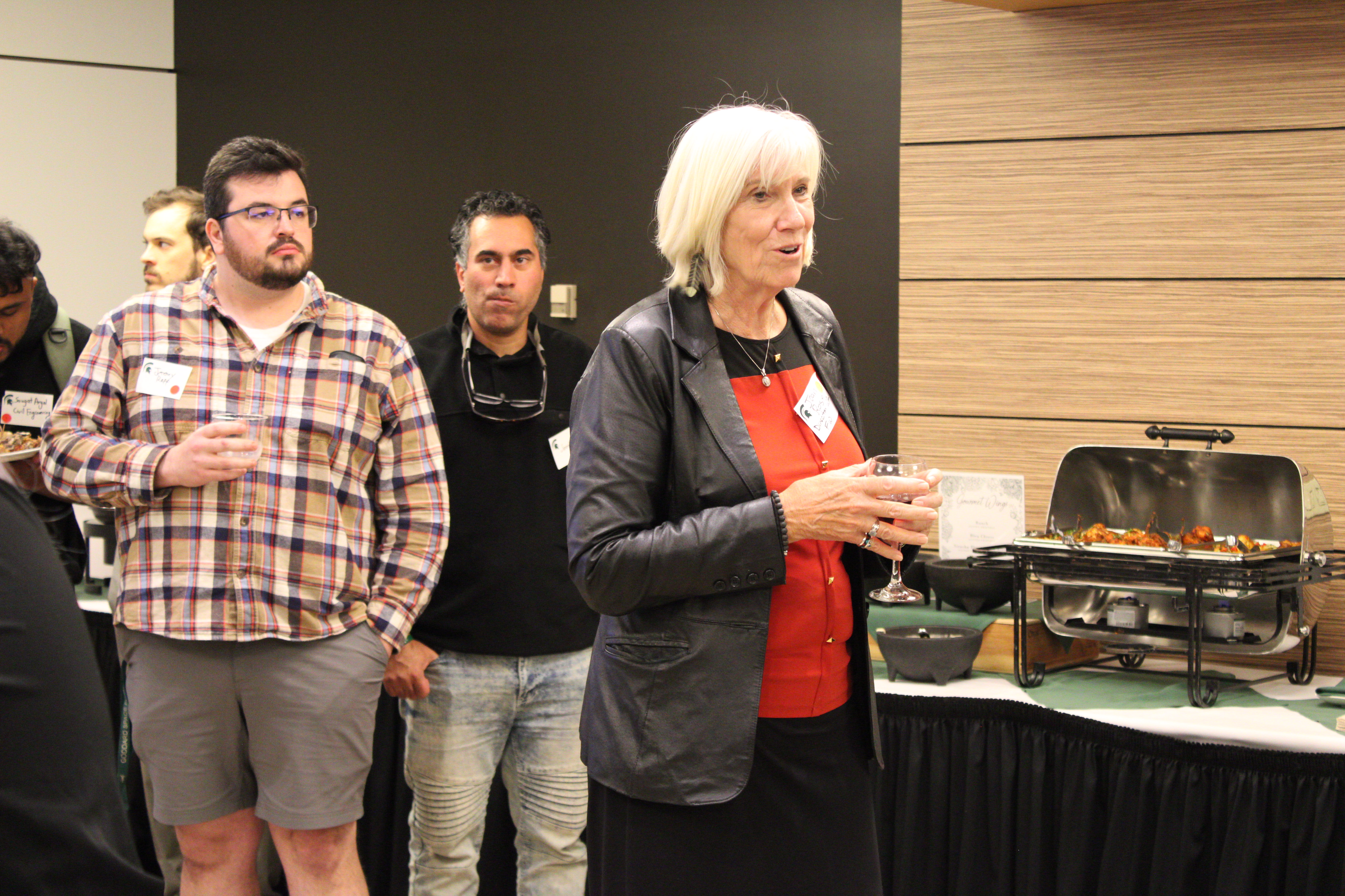 Joan Rose finishing speech at ECP event.