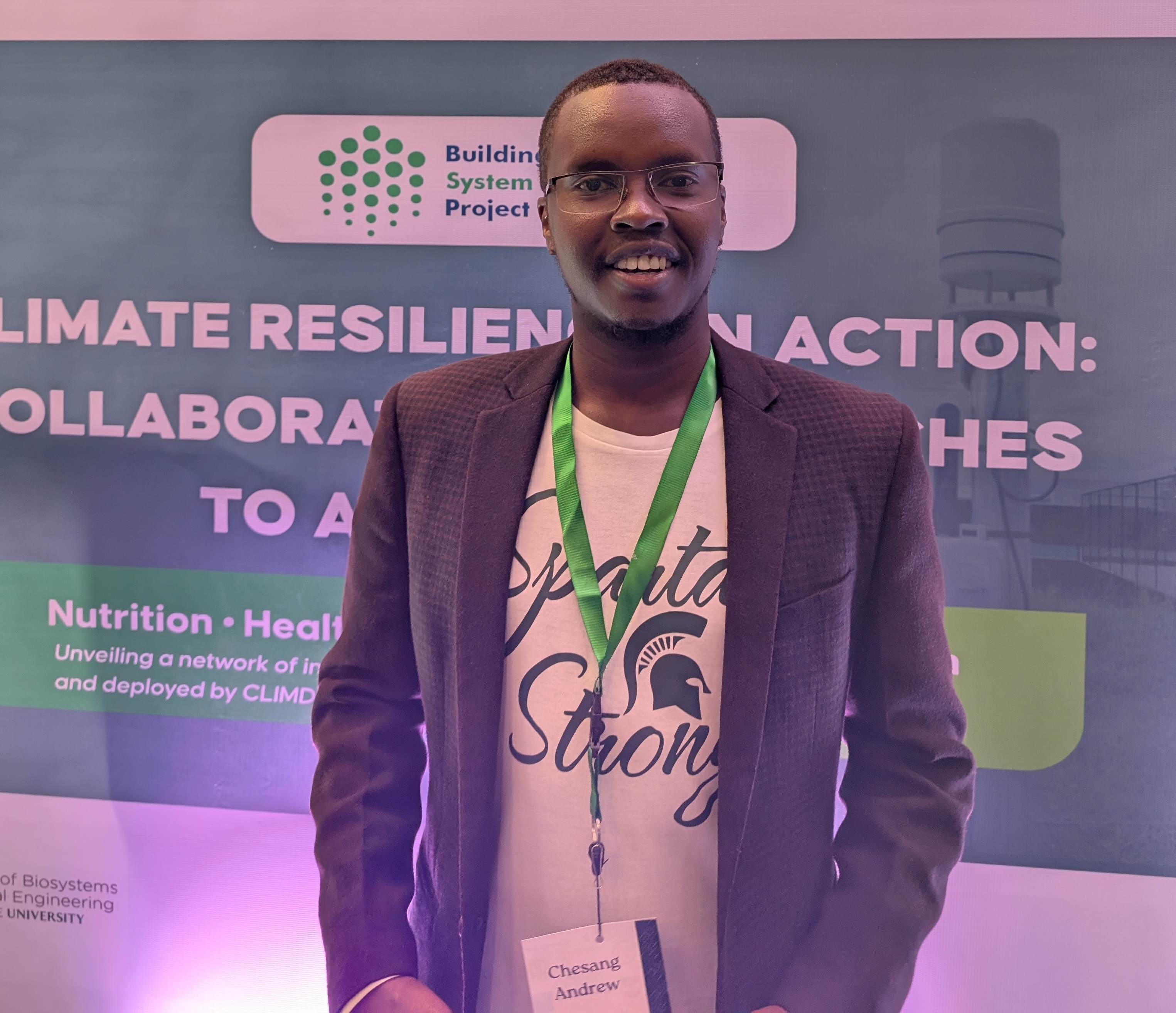 Andrew attends the Climate Resilience Symposium in Nigeria.