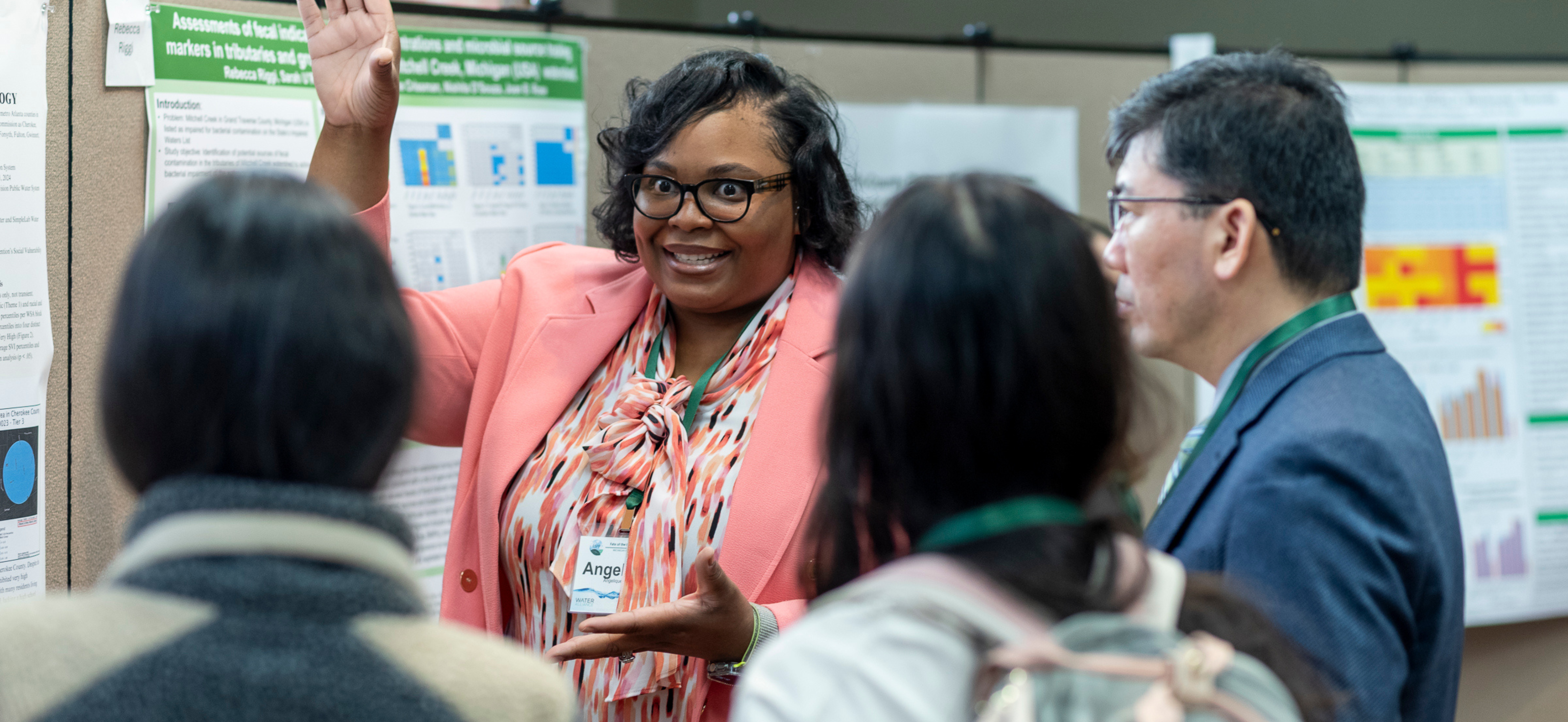 Angelique Willis presents at the Fate of the Earth: Our Waters Symposium in 2025.