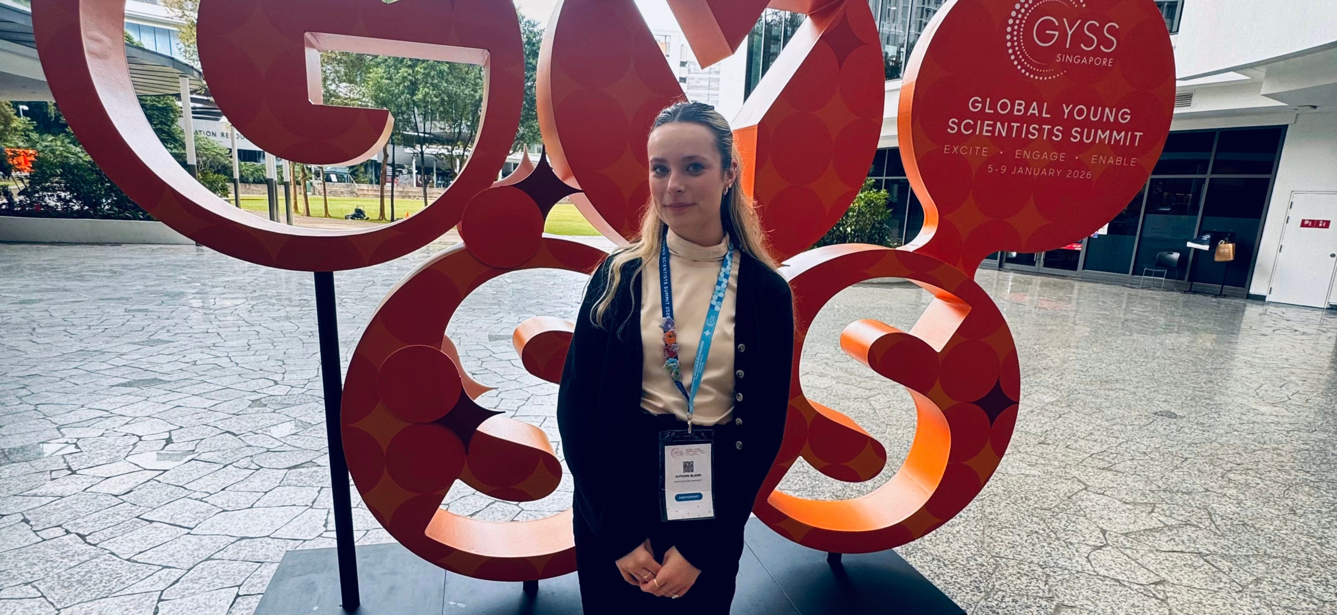 Autumn Bland attends the Global Young Scientists Summit in Singapore.