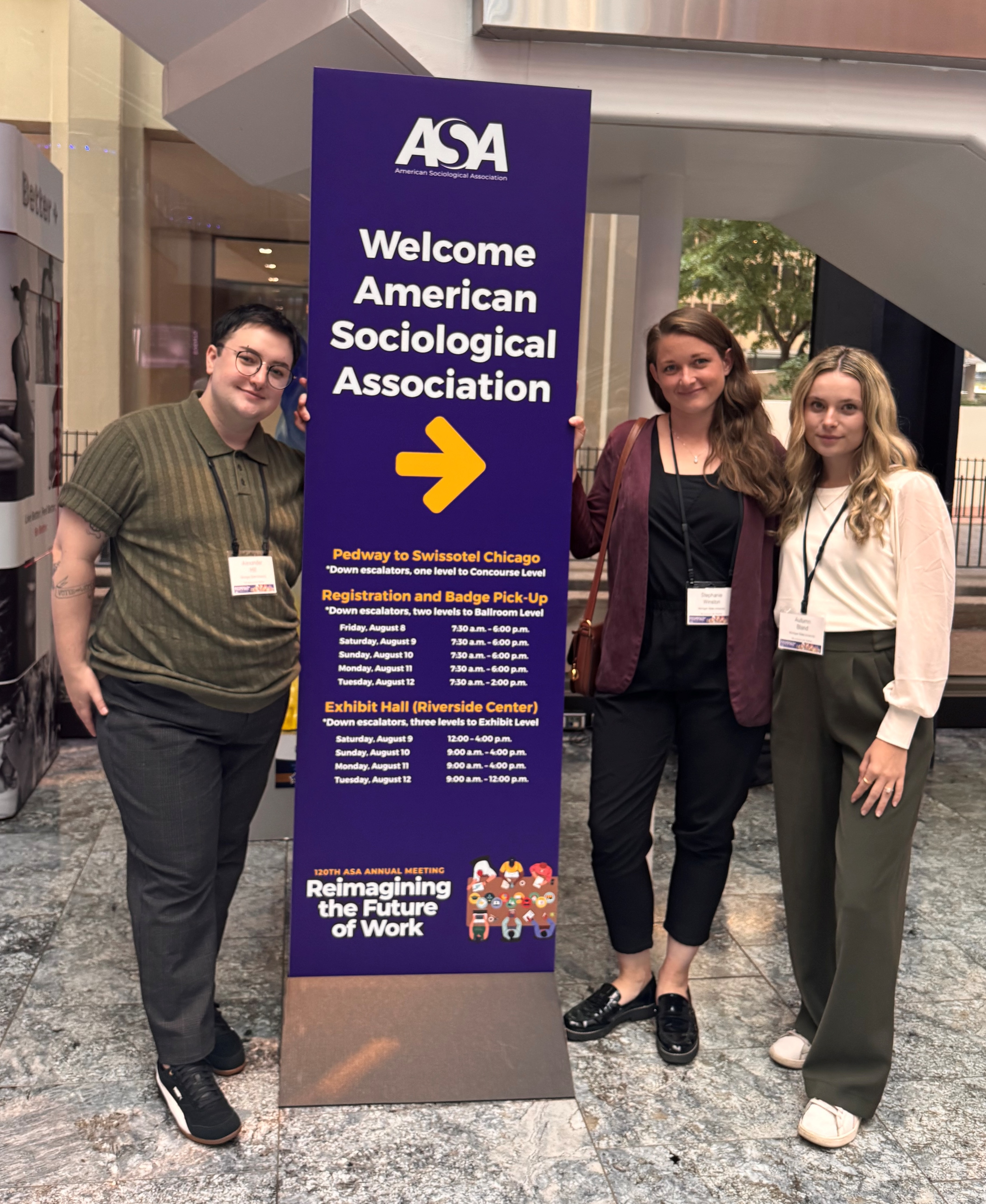 Autumn (right) at the Annual Meeting of the American Sociological Association.