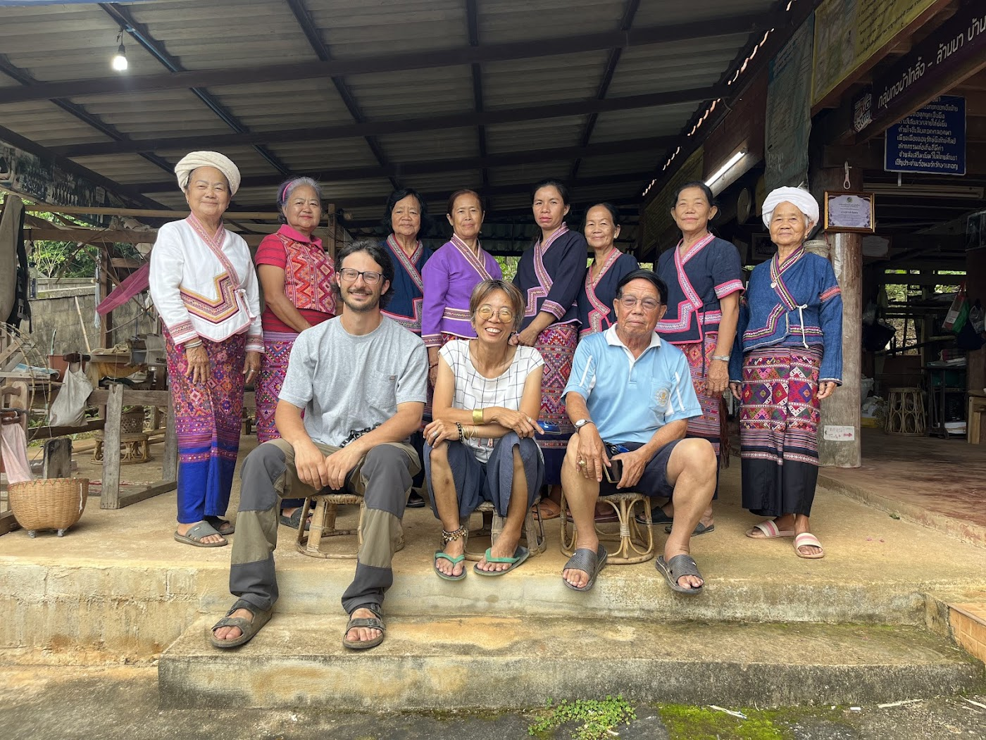 Leo Baldiga alongside local community members in Southeast Asia.